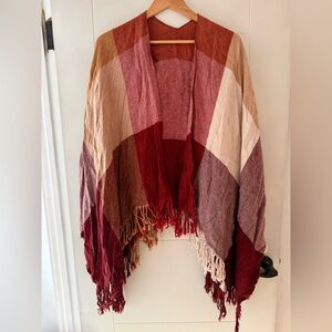 Elegant Multicolor Fringe Wrap